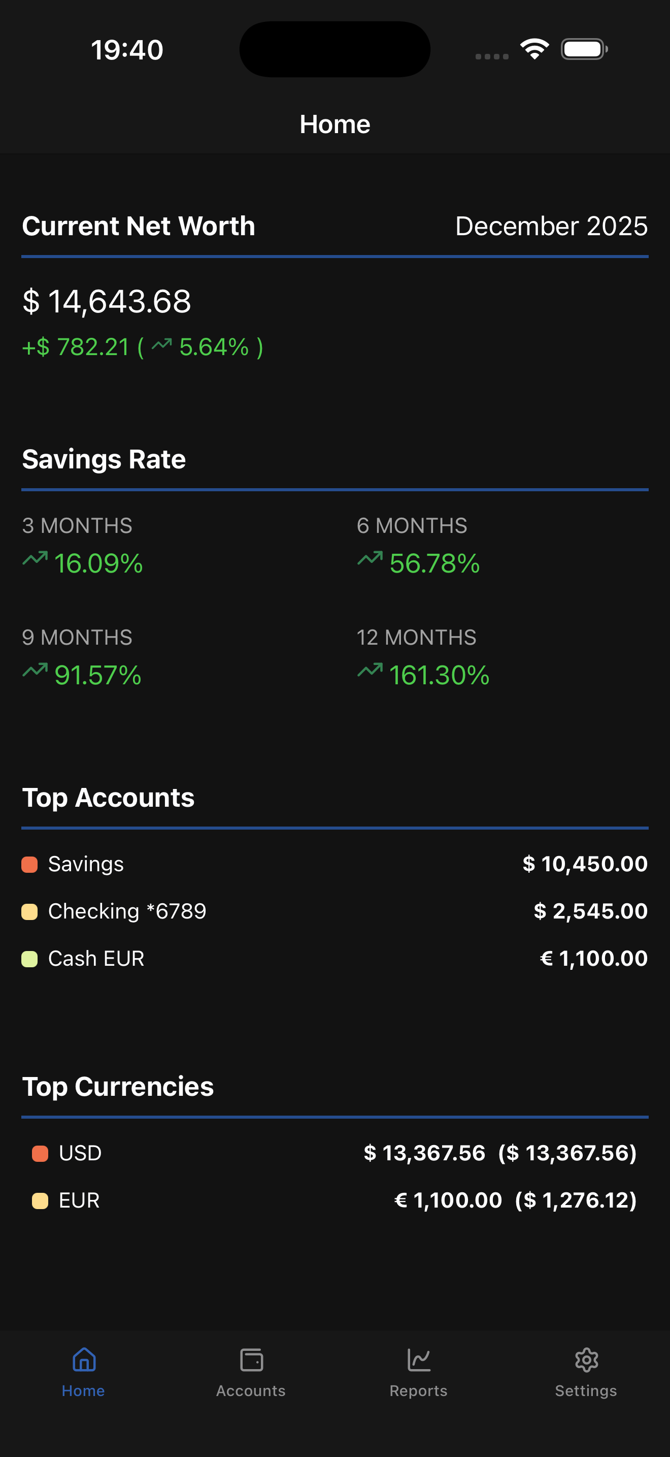Balance Track App Screenshot